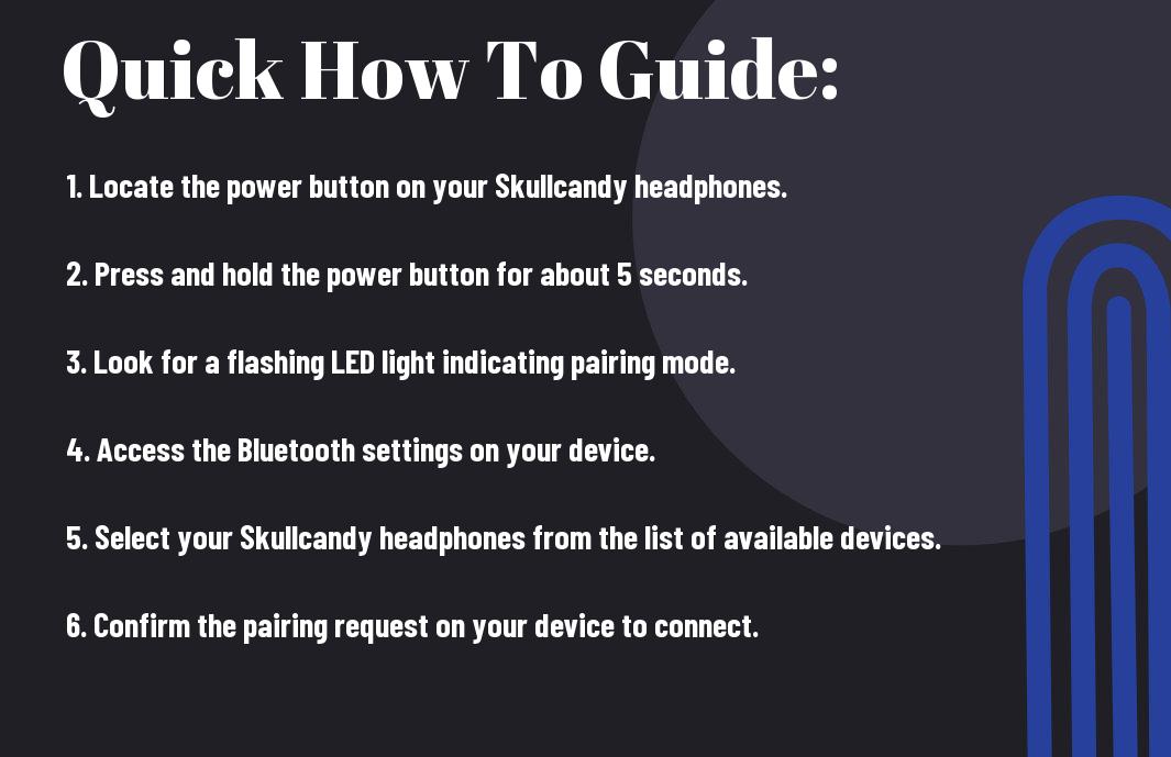 skullcandy pairing mode iphone